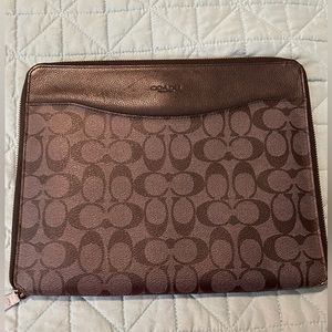 COACH zip around tablet/iPad case